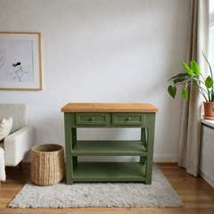 Arrimo Minimalista de madera 2 Cajones