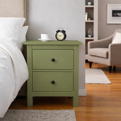 Velador de madera 2 cajones