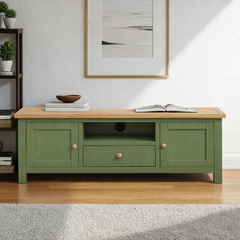 Rack de tv de madera 2 puertas + 1 cajón