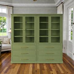 Vitrina de madera modular Doble