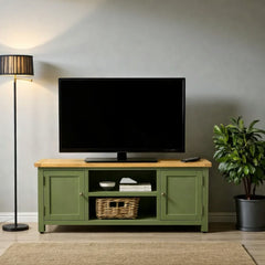 Rack de tv de madera Priana + 2 Puertas