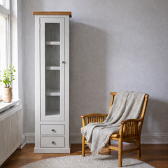 Vitrina Alta de madera Slim