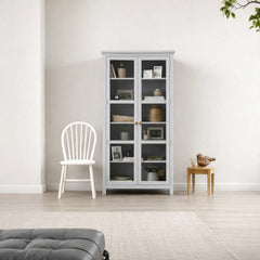 Vitrina Vintage de madera con Vidrios