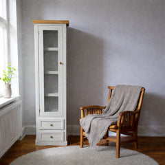 Vitrina Alta de madera Slim
