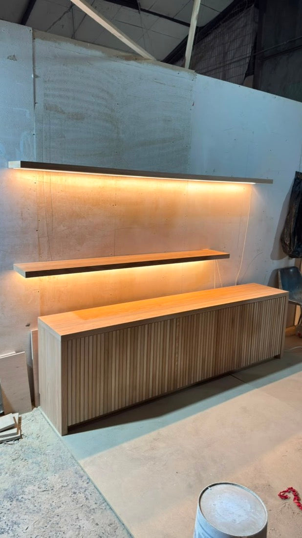 Repisas flotantes con LED