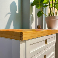 Velador de madera 3 cajones Malmo Signature