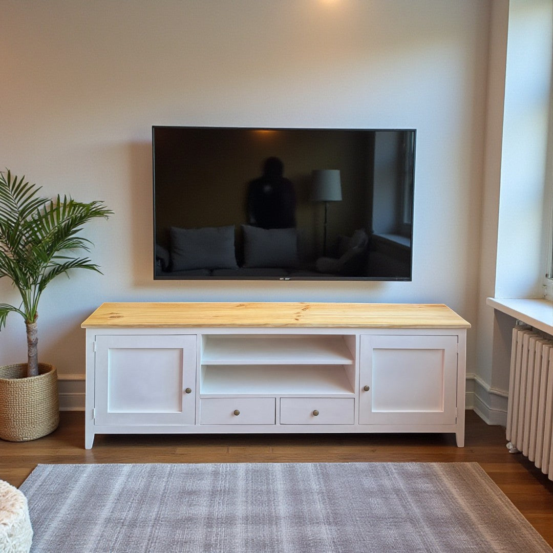 Rack de tv de madera 180x40x65