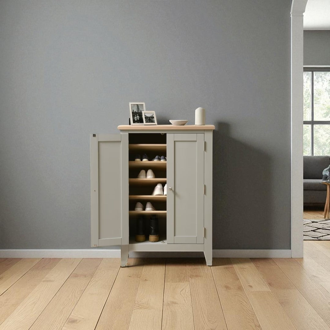 Zapatero Vintage de Madera de Pino 78x40x110