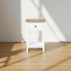 Velador de madera 1 Cajon 40x35x65