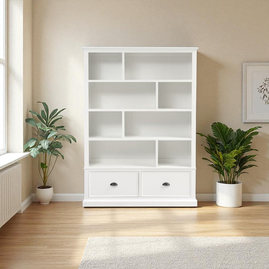 Librero de madera con Estantería 140x35x180