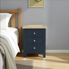 Velador de madera 3 cajones