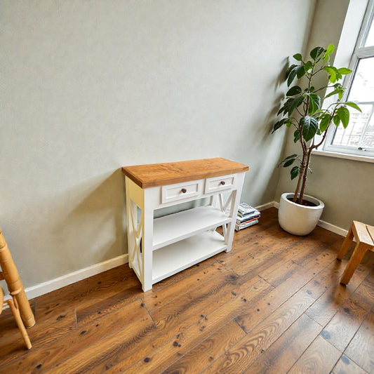 Arrimo Minimalista de madera 100x35x90