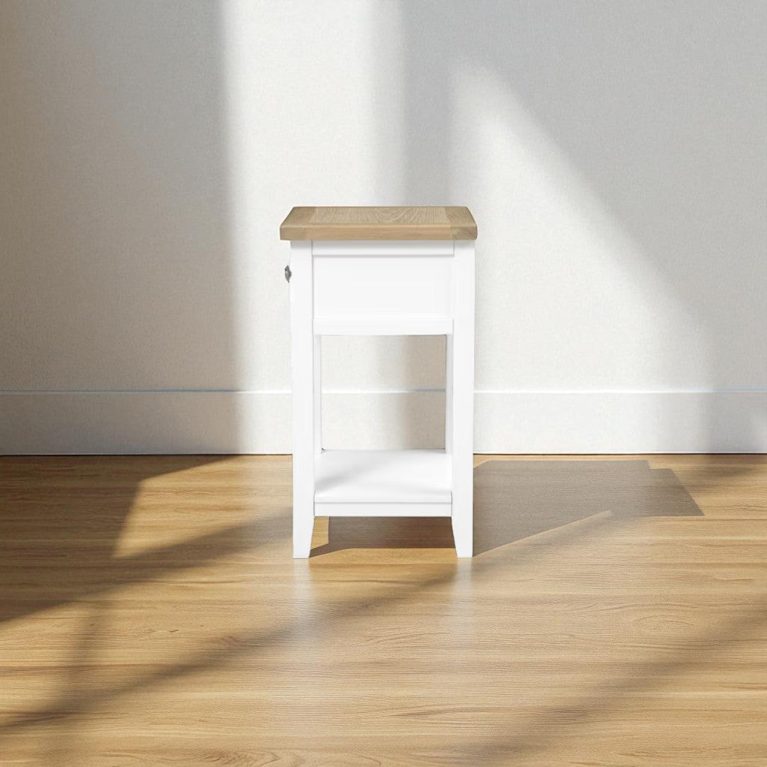 Velador de madera 1 Cajon 40x35x65