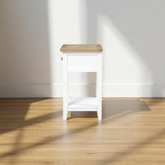 Velador de madera 1 Cajon 40x35x65