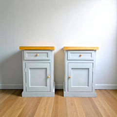 Par de Velador de Madera rústico