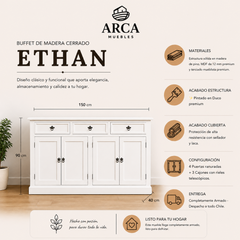 Buffet de madera Cerrado Ethan