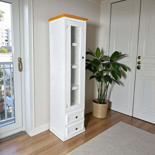 Vitrina Alta de madera Slim