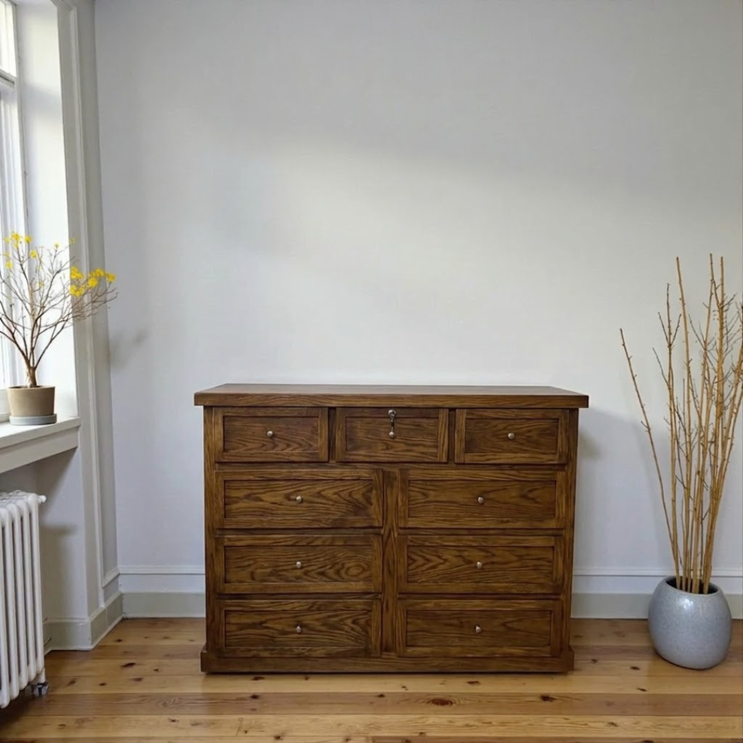 Cómoda de Madera 9 cajones
