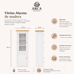 Vitrina Alacena de madera