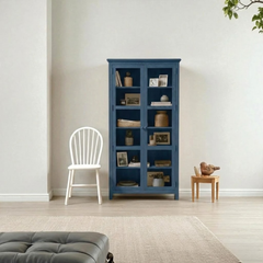 Vitrina Vintage de madera con Vidrios