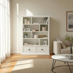 Librero de madera con Estantería 140x35x180