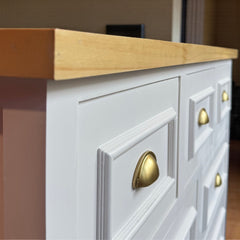 Cómoda de Madera 7 cajones 120x40x90