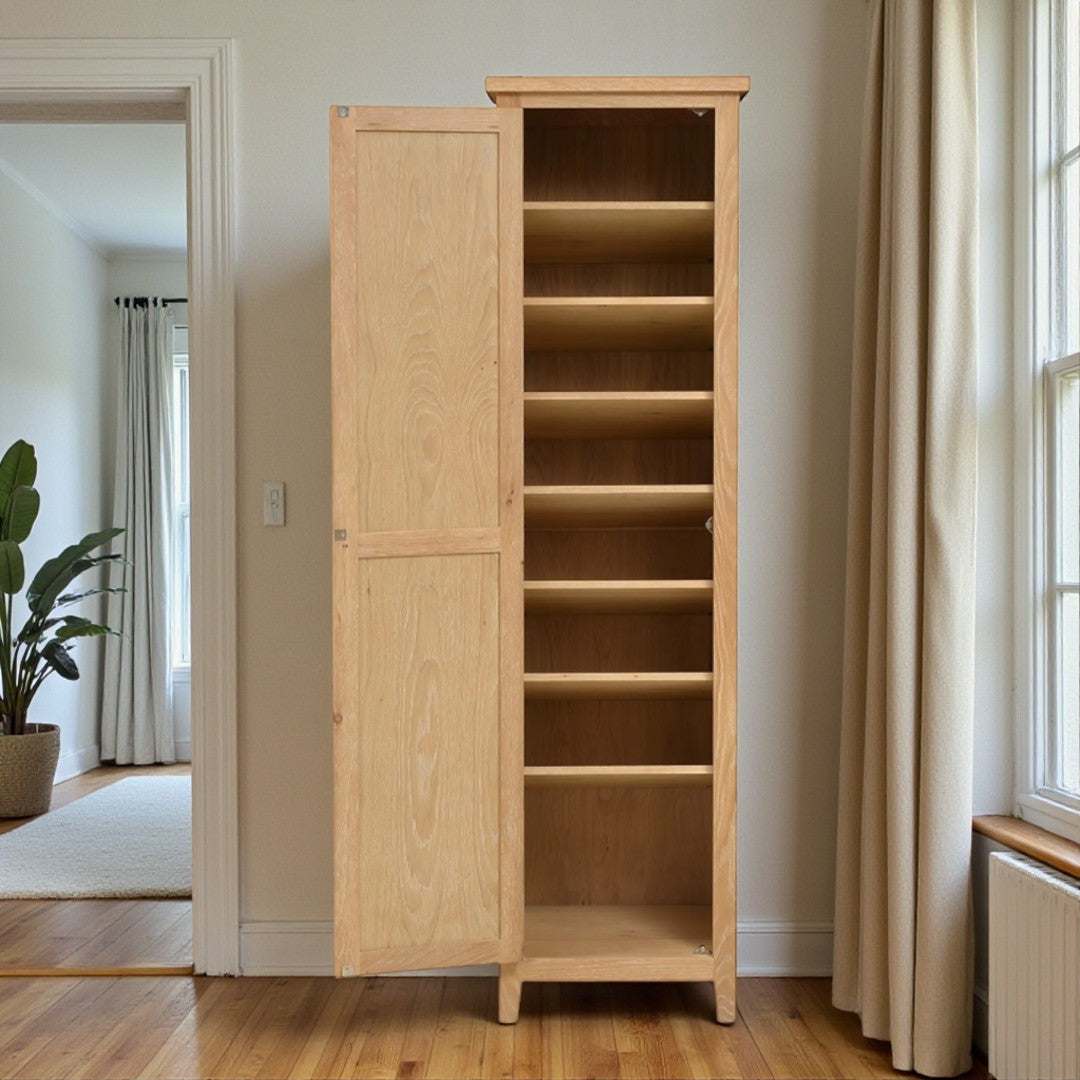 Zapatero Alto Vintage de Madera de Pino 180x40x50