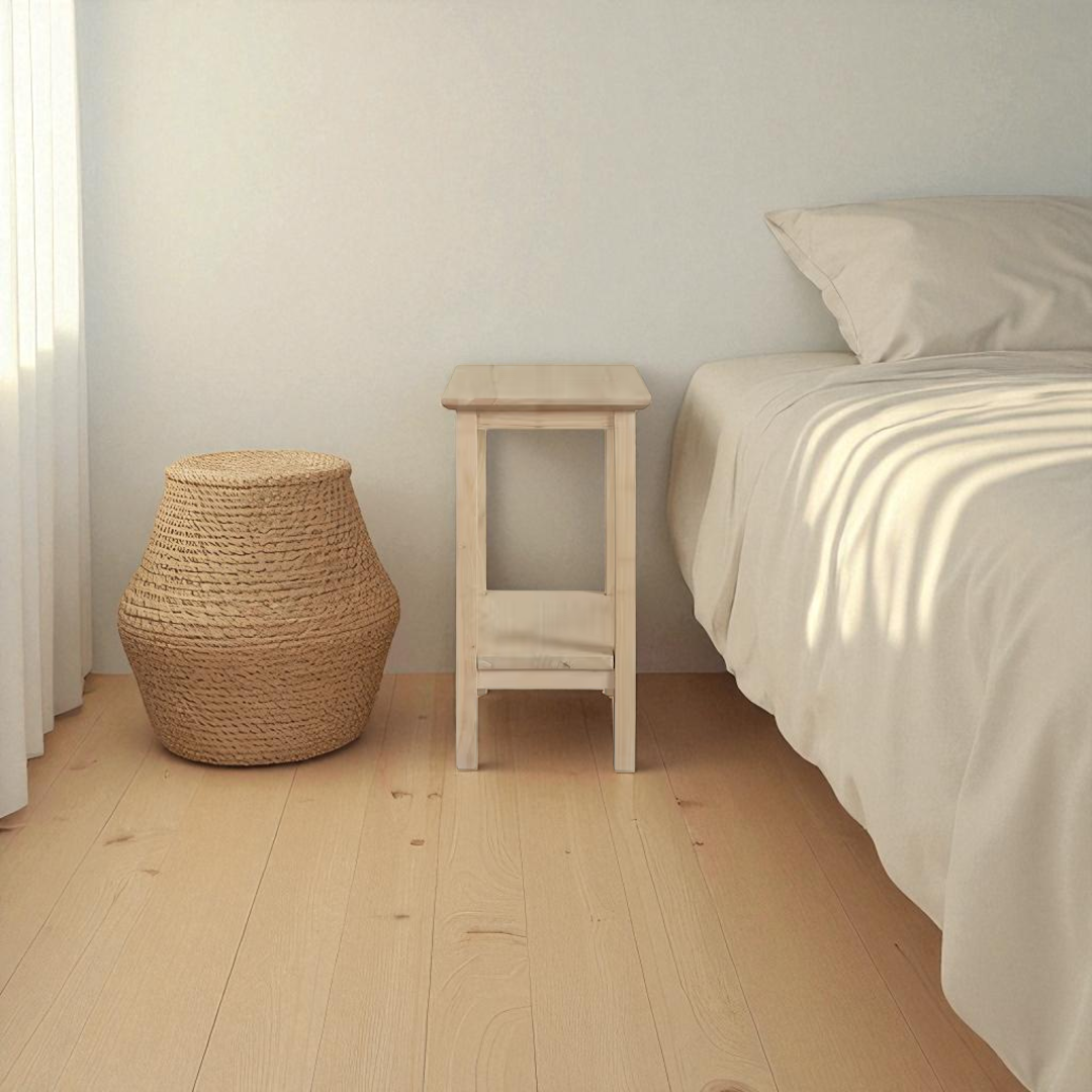 Mesa de centro de madera modelo clásica 40x30x55