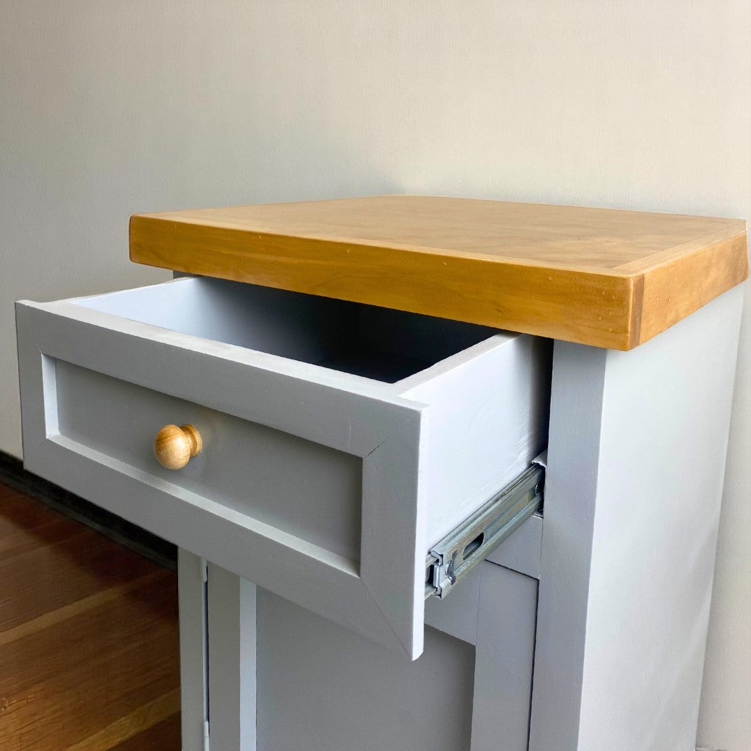 Par de Velador de Madera rústico