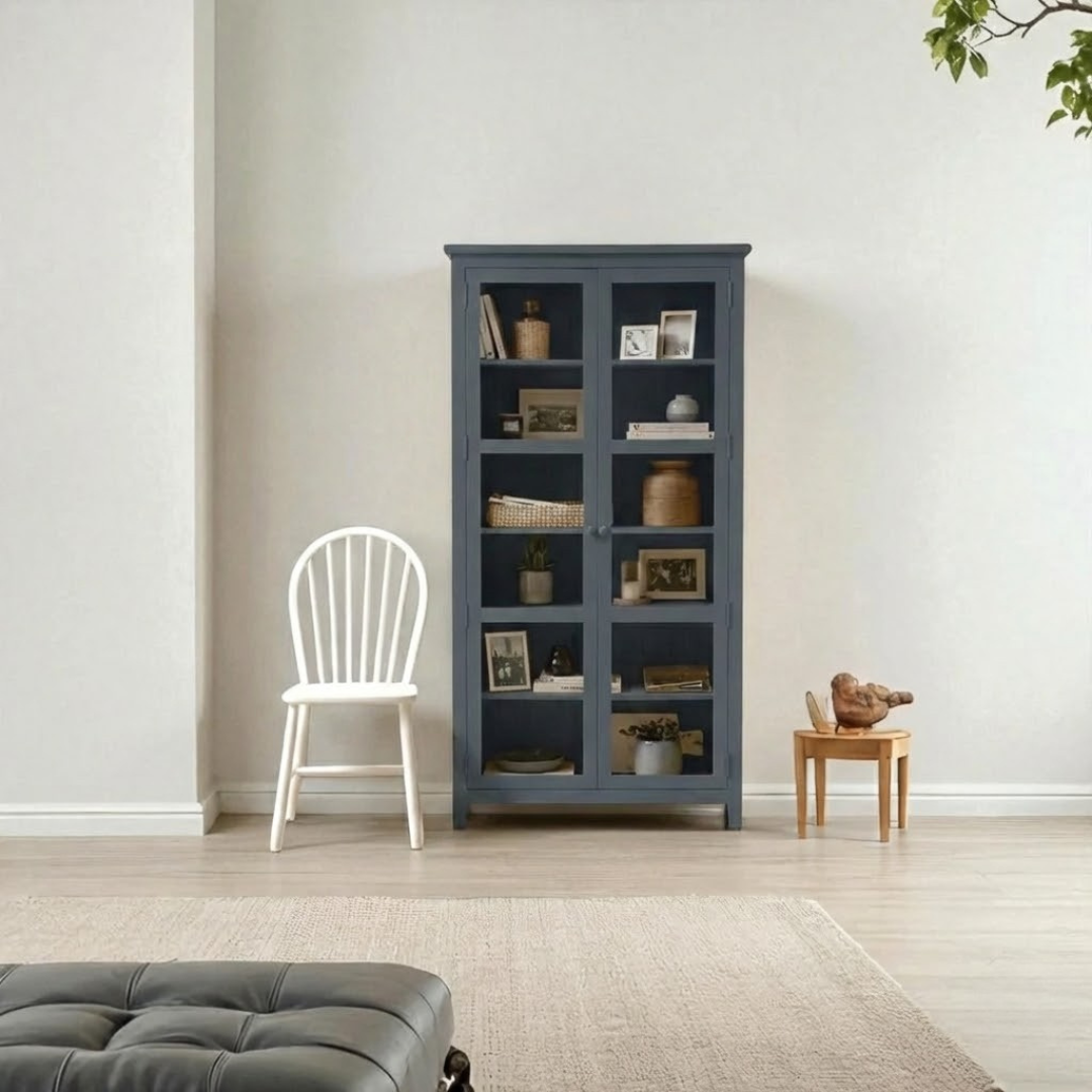 Vitrina Vintage de madera con Vidrios