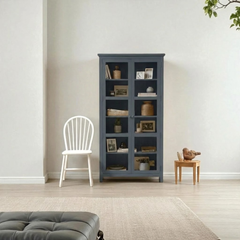 Vitrina Vintage de madera con Vidrios