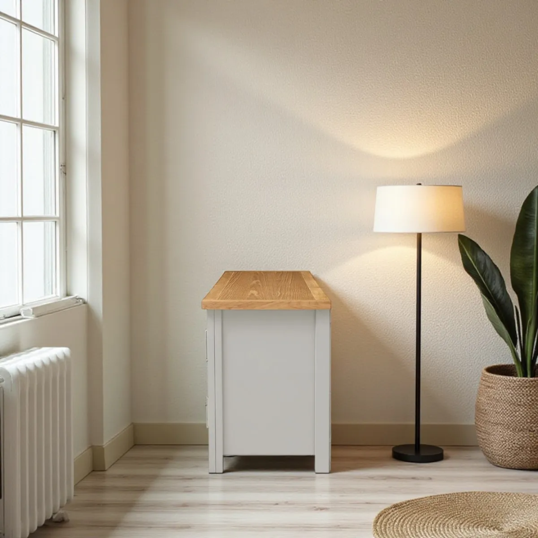 Rack de tv de madera Priana + 2 Puertas