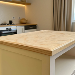 Velador de madera 2 cajones estilo nórdico