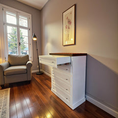 Cómoda de Madera 5 cajones 80x40x100