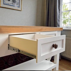 Arrimo Minimalista de madera 100x35x90