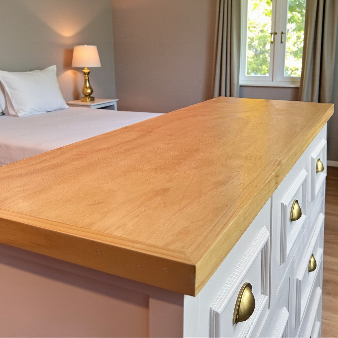 Cómoda de Madera 7 cajones 120x40x90