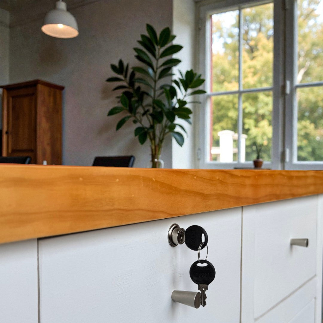 Cómoda de Madera 9 cajones sin moldura 120x40x90