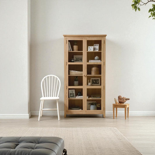 Vitrina Vintage de madera con Vidrios