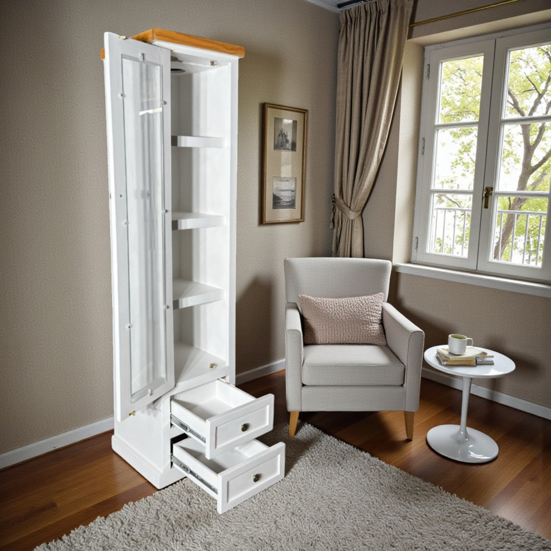 Vitrina Alta de madera Slim