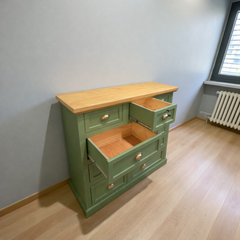 Cómoda de Madera 9 cajones con relieve