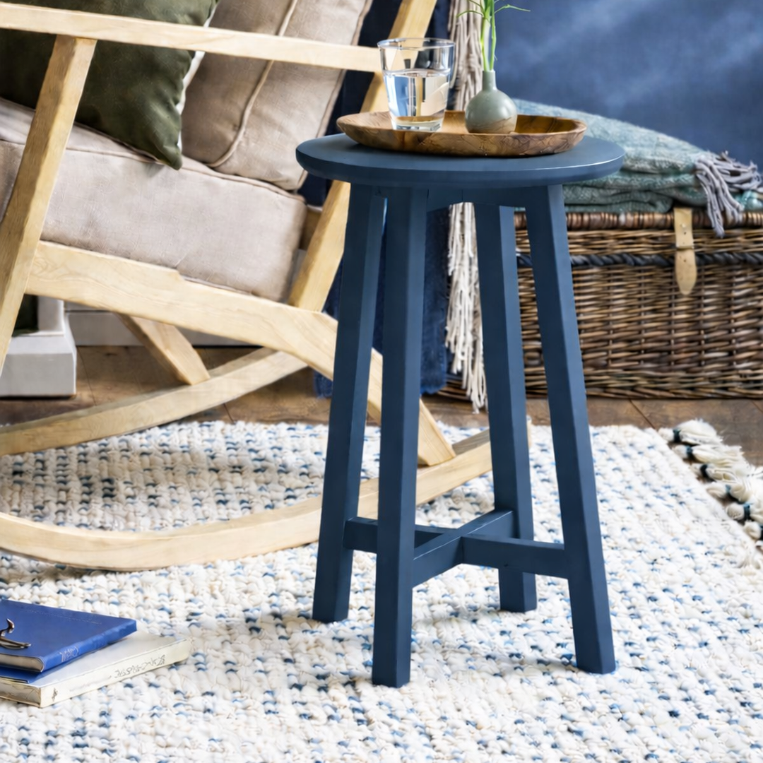 Mesa Lateral de madera Redonda