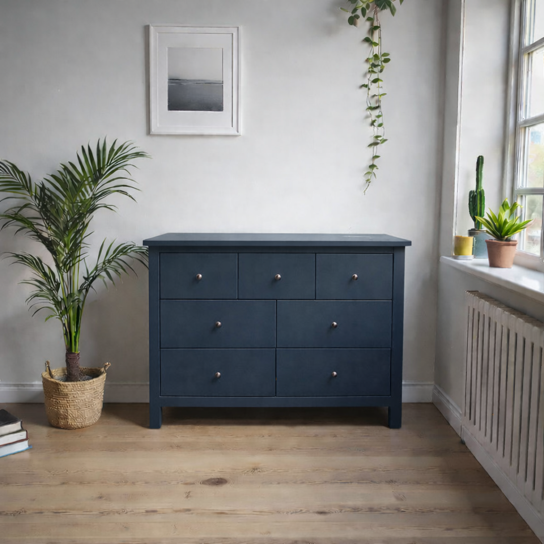 Cómoda de madera 7 cajones