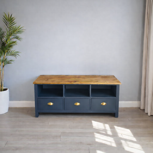 Rack de TV de Madera 3 cajones