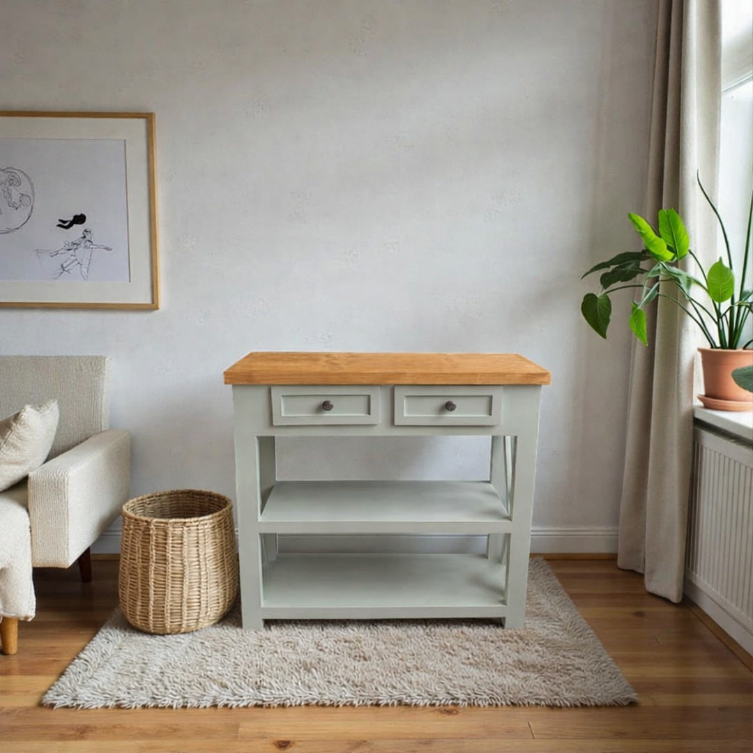 Arrimo Minimalista de madera 2 Cajones