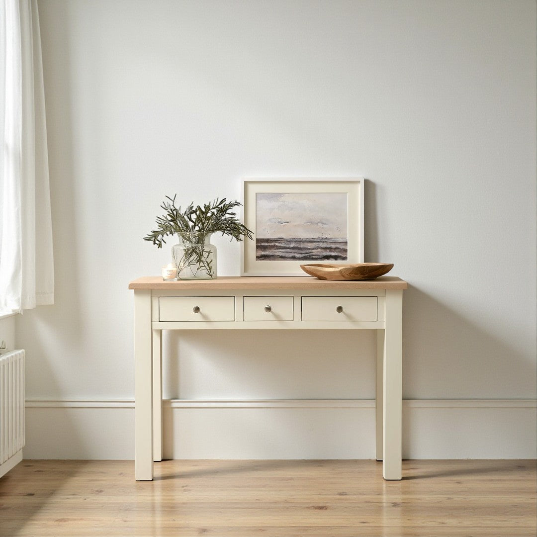 Arrimo de madera o escritorio 3 cajones 80x110x40