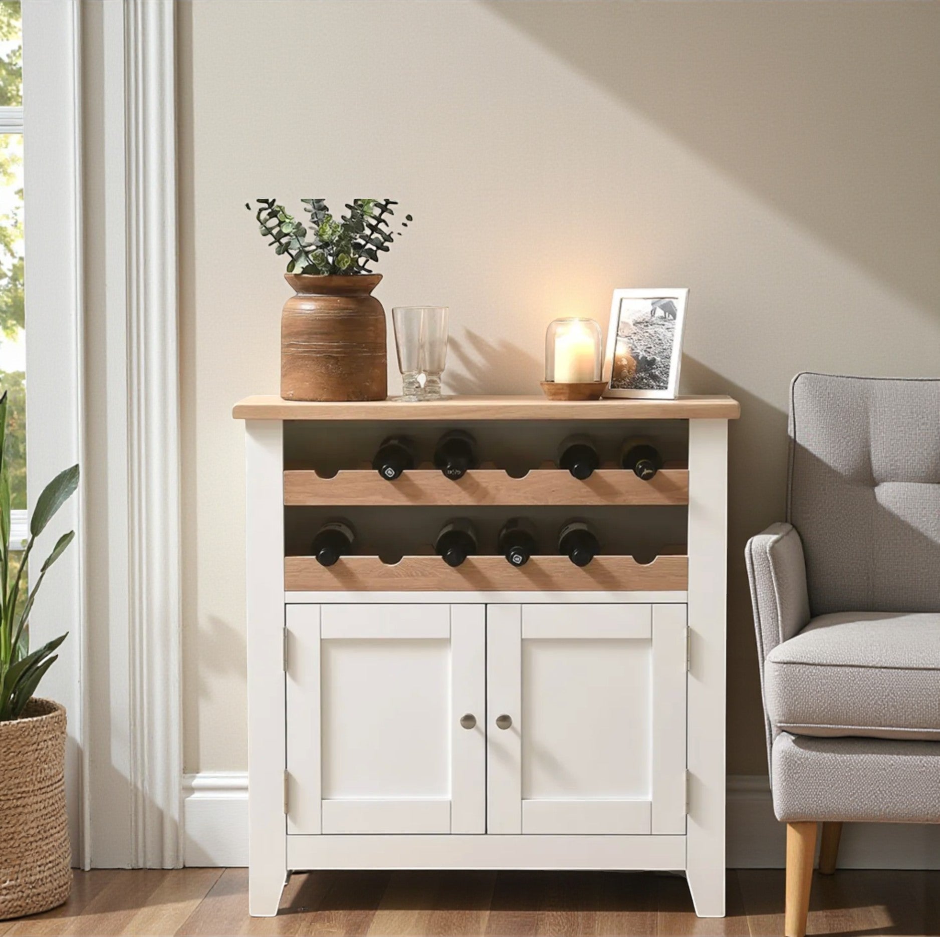 Mueble bar de madera