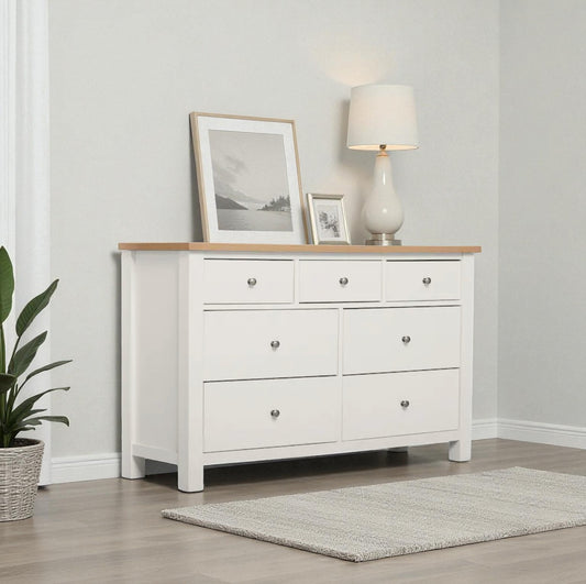 Cómoda de madera 7 cajones