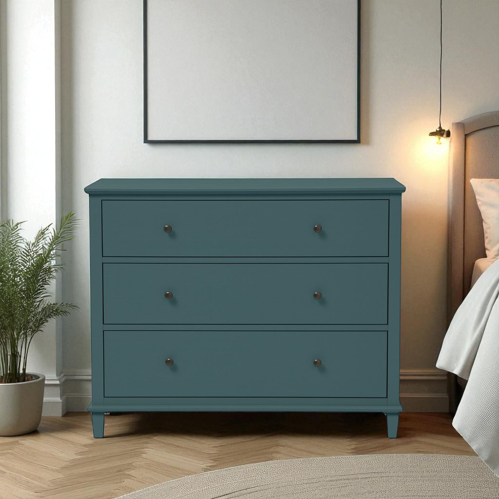 Cómoda de madera con 3 cajones 100x40x100