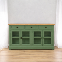 Buffet de madera y vidrio Idan