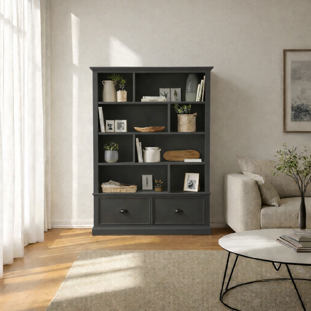 Librero de madera con Estantería Retro